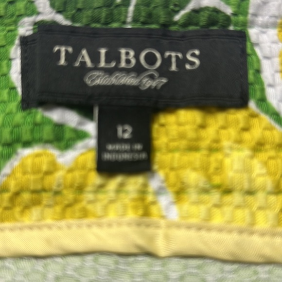 Talbots Green Floral Midi Skirt - Picture 5 of 6